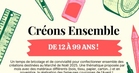 Créons Ensemble – De 12 à 99 ans !